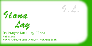 ilona lay business card